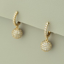 картинка Серьги 'XUPING' Фианит  (позолота 18к) от магазина Wolves