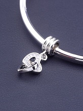 картинка Шарм Фианит 23х9 (родий) от магазина Wolves