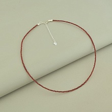 картинка Подвеска 'SUNSTONES' Шпинель Серебро(925) 39 см от магазина Wolves