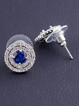 картинка Серьги 'Big Dipper' Фианит (родий) от магазина Wolves