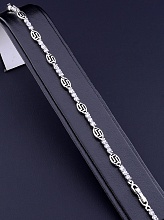 картинка Браслет 'XUPING' Фианит 18 см (родий) от магазина Wolves