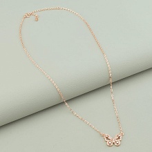 картинка Подвеска Фианит 42 см (позолота 18к (розовая)) от магазина Wolves