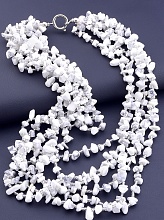 картинка Бусы Кахолонг 45 см от магазина Wolves