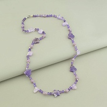 картинка Бусы 'SUNSTONES' Аметист Чешский хрусталь 63 см от магазина Wolves