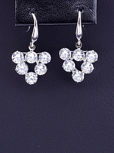 картинка Серьги 'Unfading Love' Фианит (родий) от магазина Wolves