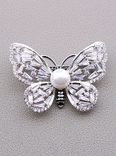 картинка Брошь Майорка Фианит (родий) от магазина Wolves