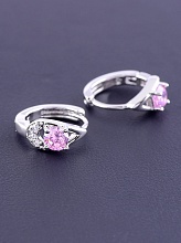 картинка Серьги 'XUPING' Фианит (родий) от магазина Wolves