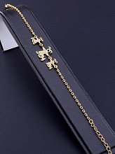 картинка Браслет 'XUPING' Фианит 17 см (позолота 18к) от магазина Wolves