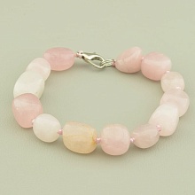 картинка Браслет 'SUNSTONES' Розовый кварц 20 см от магазина Wolves