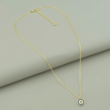 картинка Подвеска 'Saiya' Фианит 41 см (позолота 18к (лимонная)) от магазина Wolves