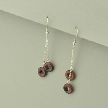 картинка Серьги Обсидиан от магазина Wolves