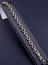 картинка Браслет 'XUPING' Фианит 18 см (позолота/родий) от магазина Wolves