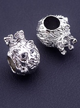 картинка Вставка Фианит 13х9 (родий) от магазина Wolves