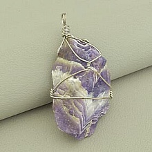 картинка Кулон Аметист 65х25мм от магазина Wolves