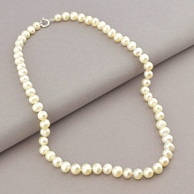 картинка Бусы 'SUNSTONES' Жемчуг Серебро(925) 52 см от магазина Wolves