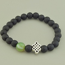 картинка Браслет 'SUNSTONES' Шунгит Агат 17 см от магазина Wolves