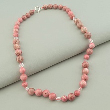 картинка Бусы 'SUNSTONES' Родонит Серебро(925) 47 см от магазина Wolves