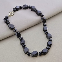 картинка Бусы Агат Чешский хрусталь 49 см от магазина Wolves