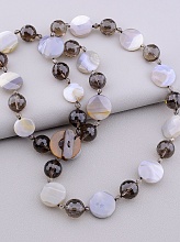 картинка Бусы Агат Раухтопаз 81 см от магазина Wolves