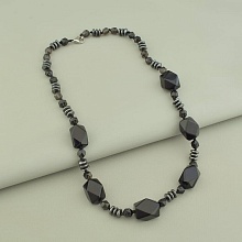 картинка Бусы 'SUNSTONES' Агат Гематит Раухтопаз 56 см от магазина Wolves