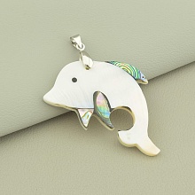 картинка Кулон Перламутр 50x33мм от магазина Wolves