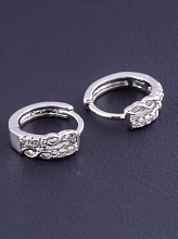 картинка Серьги 'XUPING' Фианит (родий) от магазина Wolves