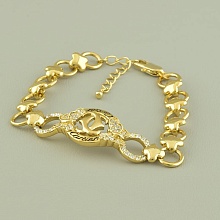 картинка Браслет 'Winniana' Фианит 18 см (позолота 18к (лимонная)) от магазина Wolves