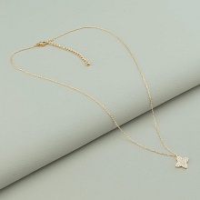 картинка Подвеска 'Saiya' Фианит 40 см (позолота 18к (розовая)) от магазина Wolves