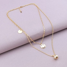 картинка Подвеска 'XUPING' Фианит 45 см (позолота 18к) от магазина Wolves