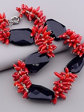 картинка Бусы Агат Коралл 55 см от магазина Wolves