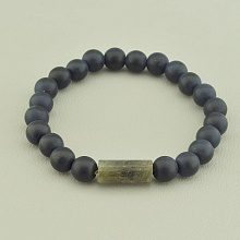 картинка Браслет 'SUNSTONES' Шунгит Лабрадор 18 см от магазина Wolves