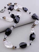 картинка Бусы Агат Горный хрусталь Чешский хрусталь 75 см от магазина Wolves