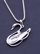 картинка Подвеска 'XUPING' Swarovski 40 см (родий) от магазина Wolves