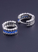 картинка Серьги 'XUPING' Фианит (родий) от магазина Wolves