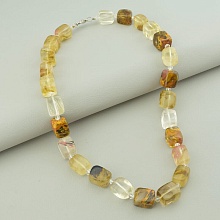 картинка Бусы 'SUNSTONES' Халцедон Чешский хрусталь 51 см от магазина Wolves