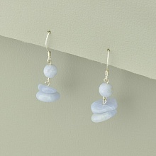 картинка Серьги 'SUNSTONES' Сапфирин Серебро(925) от магазина Wolves