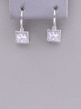 картинка Серьги 'Saiya' Фианит (родий) от магазина Wolves