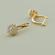 картинка Серьги 'XUPING' Фианит (позолота 18к) от магазина Wolves