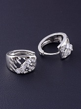 картинка Серьги 'XUPING' Фианит (родий) от магазина Wolves