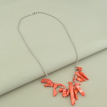 картинка Подвеска 'SUNSTONES' Коралл 52 см от магазина Wolves