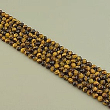 картинка Нитка Тигровый глаз 38 см 8 мм (Без замка) от магазина Wolves