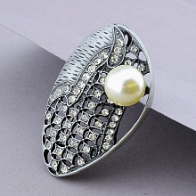 картинка Брошь Майорка Сrystal 55х35мм от магазина Wolves