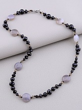 картинка Бусы 'SUNSTONES' Агат Чешский хрусталь 47 см от магазина Wolves