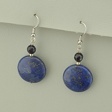 картинка Серьги Лазурит Чешский хрусталь от магазина Wolves