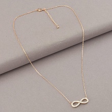 картинка Подвеска 'Saiya' Фианит 44 см (позолота 18к (розовая)) от магазина Wolves