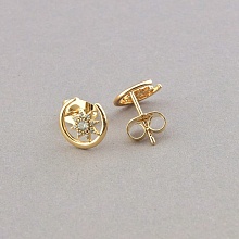 картинка Серьги 'XUPING' Фианит (позолота 18к) от магазина Wolves