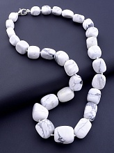 картинка Бусы Кахолонг 50 см от магазина Wolves