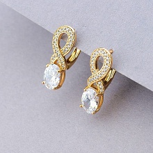 картинка Серьги 'XUPING' Фианит  (позолота 18к) от магазина Wolves