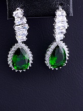 картинка Серьги 'XUPING' Фианит (родий) от магазина Wolves