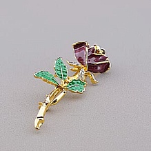 картинка Брошь Эмаль (позолота 18к) от магазина Wolves